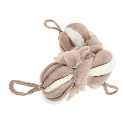 ADOCARN 2pcs Body Scrubber Exfoliator Bath Flower Loufah Exfoliating Sponge Long Shower Ball for Family Travel Hotel