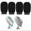 2 Pcs-Holder self Draining Soap+4 Pcs Exfoliating Gloves Korean Scrubber for Women Bath Shower Spa Holder with Suction Cup Creative soap Box, for Bathroom view 1