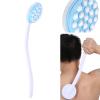 16.5inch Long Handled Lotion Oil Cream Applicator Body Leg Bath Brush Massager Massaging Tool view 2