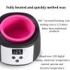 Electric Non-Stick Candle Wax Melter Pot,Smart Wax Melting Machine,Portable Electric Wax Heater,LED Screen Displays Temperature,500 ml Large Capacity,for Hair Removal and Wax Melting(Color:Black) view 3