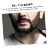 ADOCARN 1set Beard Grooming Kit Beard Filler Pen Brush for Natural Coverage Four Fork Tip for Seamless Application for Bearded Men view 4