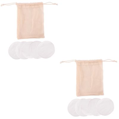 Beatifufu 12pcs Fiber Makeup Remover Pads Set Washable Storage Bag for Easy Cleansing and Skin Care Reusable Facial Puff for All Skin Types