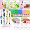 48 Pcs Spa Party Supplies,Spa Party Favors, Facial Masks,Under Eye Patches,Hand Cream, Lip mask,Headband and Organza Bags, Home Spa Kit Sleepover Party Favors,Gifts for Women Spa Day Set view 1