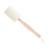 ADOCARN Long Wooden Handle Loofah Back Rub Brush Natural Exfoliating Bath Brush Body Scrubber for Shower and Bath view 1
