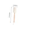 ADOCARN Long Wooden Handle Loofah Back Rub Brush Natural Exfoliating Bath Brush Body Scrubber for Shower and Bath view 2