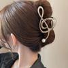 2025 Treble Clef Hair Clip, Music Note G Clef Unique Design Claw Clip for Thick or Thin Hair Look Accessories (4 Pcs E,One Size) view 3