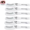 6 Pcs Eyebrow Ruler, Disposable Eyelash Measuring Ruler Eyelash Stencils Ruler Eyelashes Length Curling Degree Ruler Professional Lashes Symmetrical Positioning Extension Styling Tool view 1