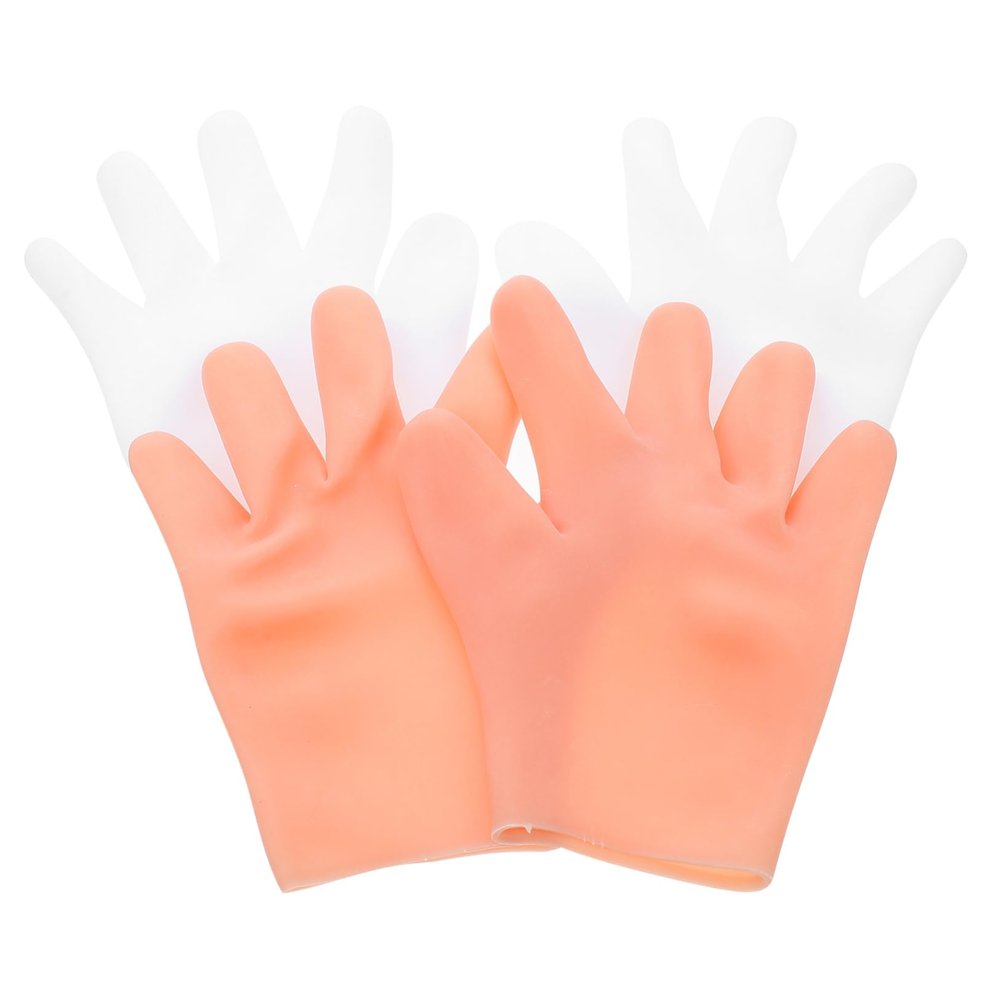 BELLIFFY 2pairs Moisturizing Spa Gloves for Dry Hands Professional Beauty Gloves Protector Sunscreen Reusable Household