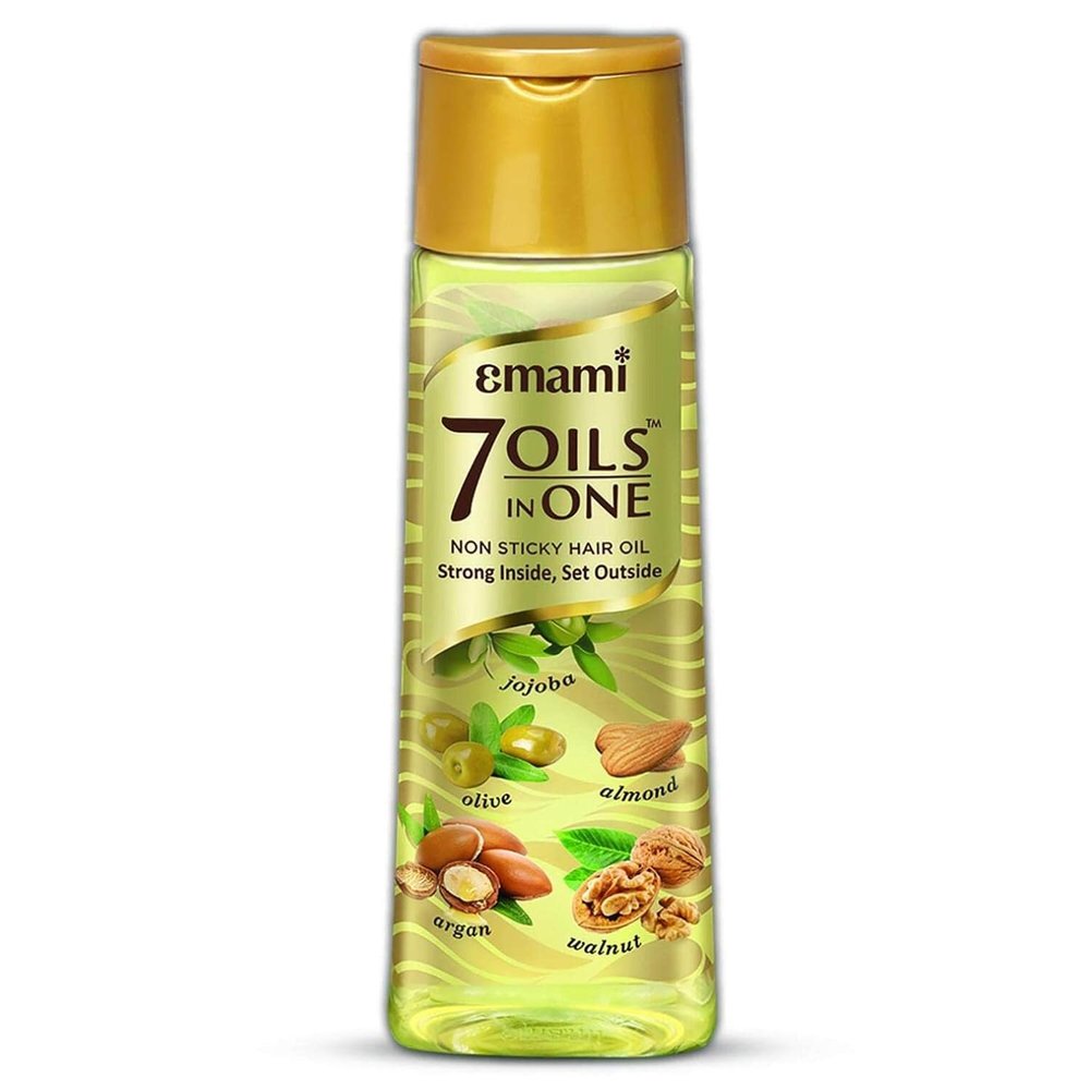 Emm.amii seven Oils in One Hair Oil | Makes Hair Stronger and Manageable | Coconut Oil, Amla, Jojoba, Olive, Walnut, Argan & Almond Oils | 500 ML