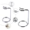 ADOCARN Safety Razor Rack Brush Holder Double Shaving Stand Metal Shaving Stand for Razor and Brush Random Style view 3