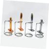 ADOCARN Safety Razor Rack Brush Holder Double Shaving Stand Metal Shaving Stand for Razor and Brush Random Style view 4