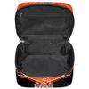 Ioracida Custom Cheer Makeup Bags, Personalized Name Travel Toiletry Cosmetic Bag, Customized Cheerleader Travel Zipper Pouch, Waterproof Cheerleading Toiletry Bags with Handle, Orange Glitter view 4