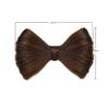 2 Pcs Bowknot Wig Clips Fake Hair Buns Clip Hair Bow Hairpiece Barrettes Hair Extensions Clips Decorative Hair Styling Clip for Women Girls (Black) view 2