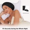 100% Mulberry Silk Bonnet for Sleeping Women Men, Real Silk Lined Sleep Cap with Adjustable Strap, Hair Wrap Slouchy Beanie for Curly Hair view 2