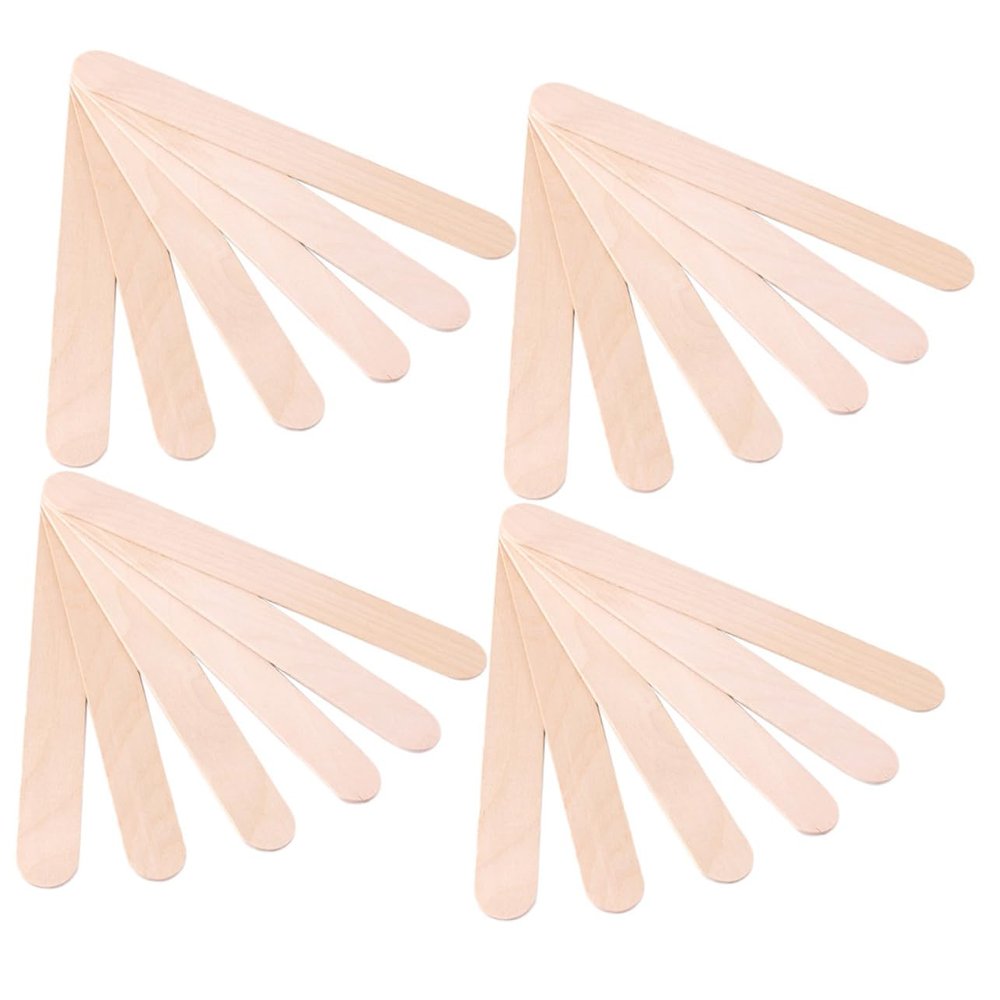 ARTIBETTER 200pcs Multi-Function Wax Sticks for Hair Removal Professional Wax Applicators Compact Tongue Depressors for Smooth Application for Men and Women Use