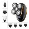 CARUTU Electric Shavers for Men-4 in 1 Head Razors for Bald Head, Hair Clippers Beard Nose Hair Trimmers and Grooming Kit, Fast-Charging LED Display Waterproof Shaver,USB Rechargeable view 2