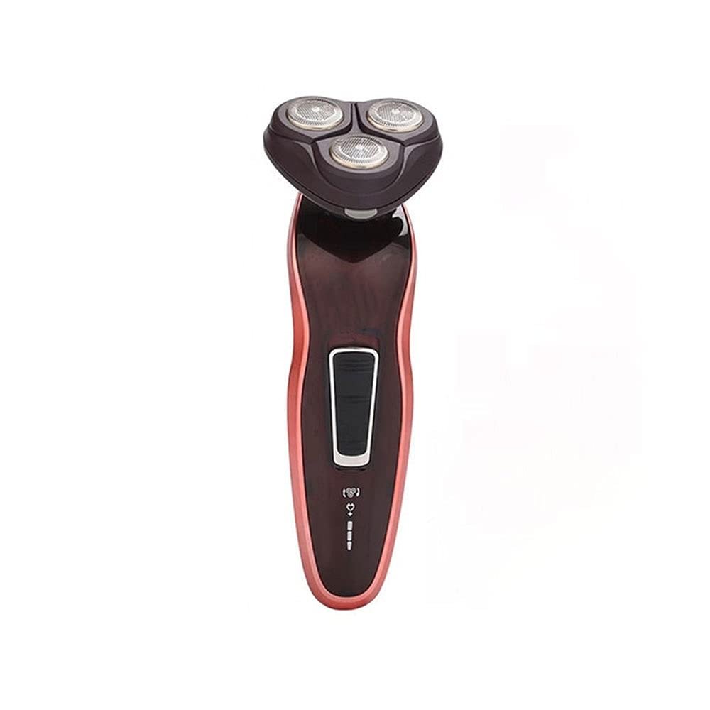 CARUTU Electric Shavers,Electric Shaver Rotary Razor Men Cordless Beard Trimmer Wet Dry Shaver Waterproof, Rechargeable Electric Beard Knife Washed Three Electric Shaver