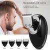 CARUTU Electric Razor for Men,Wet and Dry Rechargeable Mens Rotary Shaver, Three in One Electric Shaver Beard Hair Clipper Nose Hair Trimmer Cutting Head 5D Floating Wireless Rechar view 3
