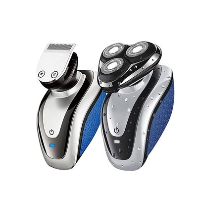 CARUTU Mens Electric Razor, Dry Wet Waterproof Man Rotary Facial Shaver Portable Face Shaver Cordless Travel USB Rechargeable for Dad Husband Shaving (2 in 1, One Shaver)