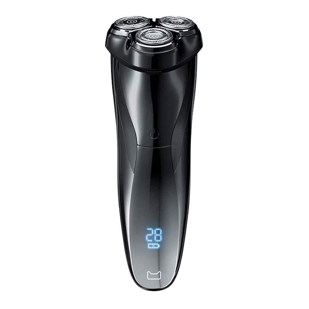 CARUTU Electric Shavers for Men,Dry Wet Waterproof Man Rotary Facial Shaver Portable Face Shaver Cordless Travel USB Rechargeable with Beard Trimmer Led Display for Dad Husband Shaving