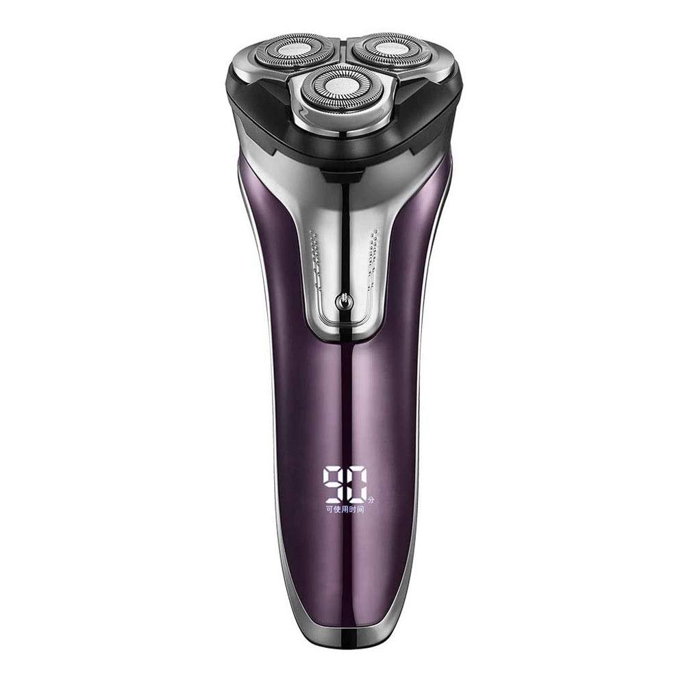 CARUTU Mens Rotary Electric Razor, Dry Wet Waterproof Rotary Shaver Portable Face Shaver Travel Rechargeable USB Cordless for Dad Husband Man