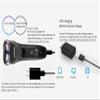 CARUTU Mens Rotary Electric Razor, Dry Wet Waterproof Rotary Shaver Portable Face Shaver Travel Rechargeable USB Cordless for Dad Husband Man view 4