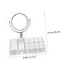 CONGARTENO Cosmetic Holder Mirror Lipstick Accessory Corner Counter Shelf Lipstick Rack Household Storage view 2