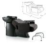 Shampoo Bowl and Chair Set for Salons,Backwash Barber Chair, Hair Washing Station with ABS Plastic Sink for Hair Stylist Beauty Spa Home Use view 2
