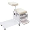 HKFGSHOP Foot Bath Spa Trolley Cart, Pedicure Stand Salon Foot Massage Station, Adjustable Pedicure Stool with 3 Basins of Storage Space, 360 Rotating Hand Support, for Nail Foot Bath SPA view 1