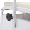 HKFGSHOP Foot Bath Spa Trolley Cart, Pedicure Stand Salon Foot Massage Station, Adjustable Pedicure Stool with 3 Basins of Storage Space, 360 Rotating Hand Support, for Nail Foot Bath SPA view 4