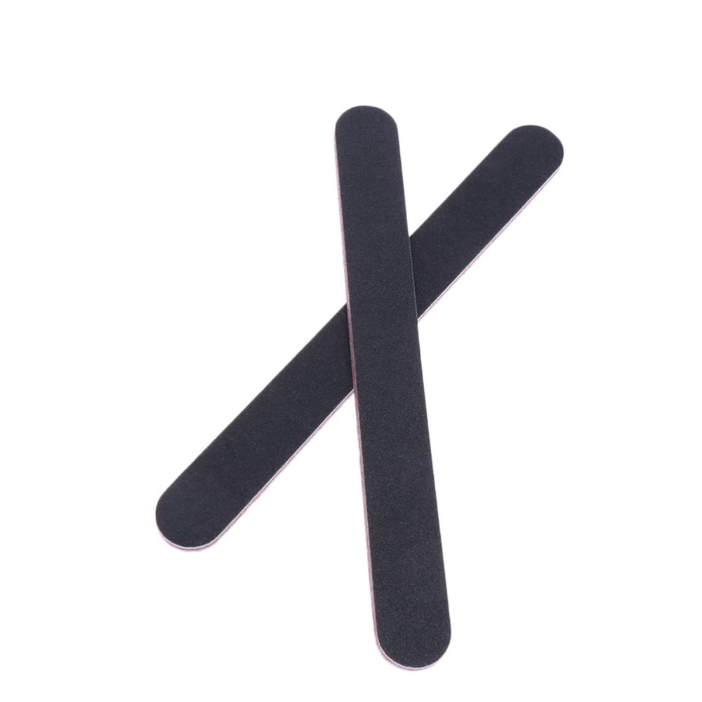 ADOCARN Double Sided EVA Nail Files 10pcs Set Black Sand Manicure Tool for Nail Art and Grooming for Home Use and Salon Professionals