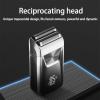 Electric Razor Electric Shaver Rechargeable Shaving Machine for Men Shaver Beard Razor Wet-Dry Use Beard Trimmer Hair Trimmer(Silver) view 2