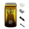 Electric Razor Electric Shaver Rechargeable Shaving Machine for Men Shaver Beard Razor Wet-Dry Use Beard Trimmer(Gold) view 1