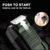 Rechargeable Cordless Electric Shaver for Men with LCD Double-Blade Razor Facial Care Hairdressing Scissors Small Razor(Black) view 3