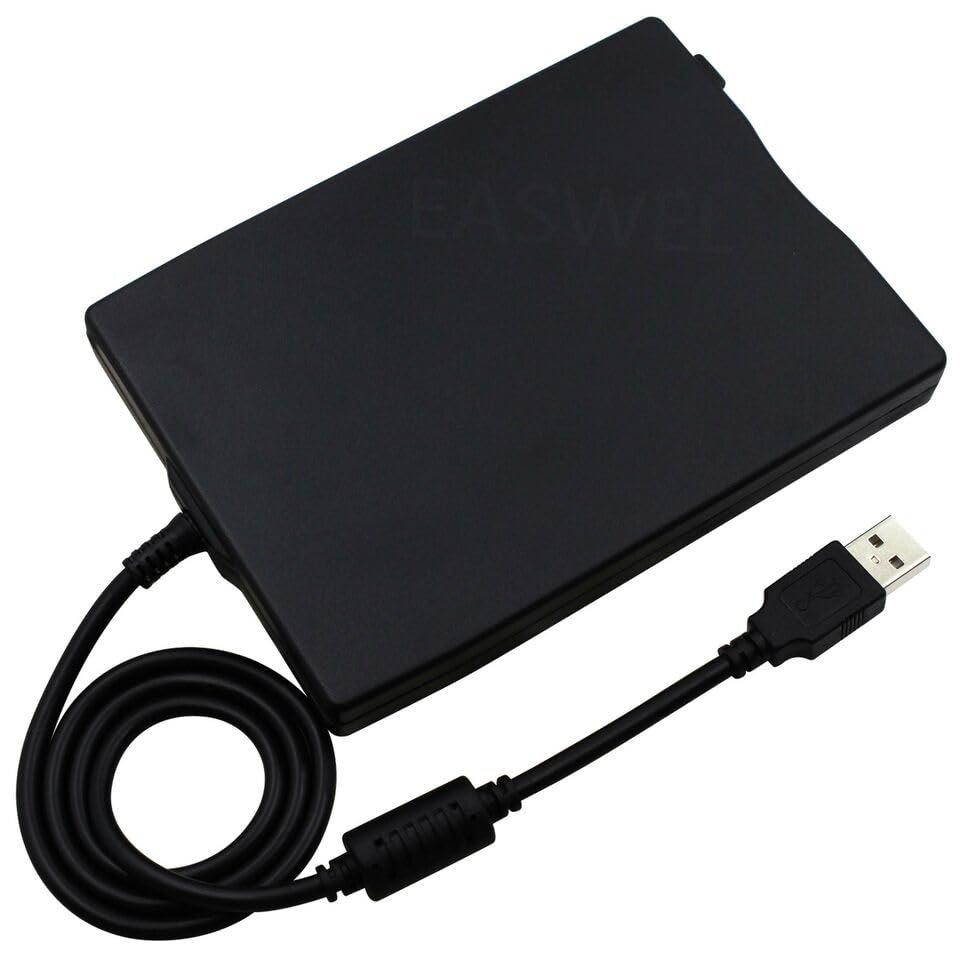 3.5" 1.44MB USB Slim External Floppy Disk Drive Reader Fit for Laptop PC Computer US