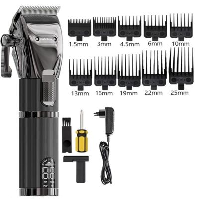 YUSIWOAL Hair Trimmer Hair Clipper Professional Hair Trimmer for Men Cordless Haircutting Machine Trimmer Top Barber Instrument with Box Hair Care and Styling(F,AU Plug)