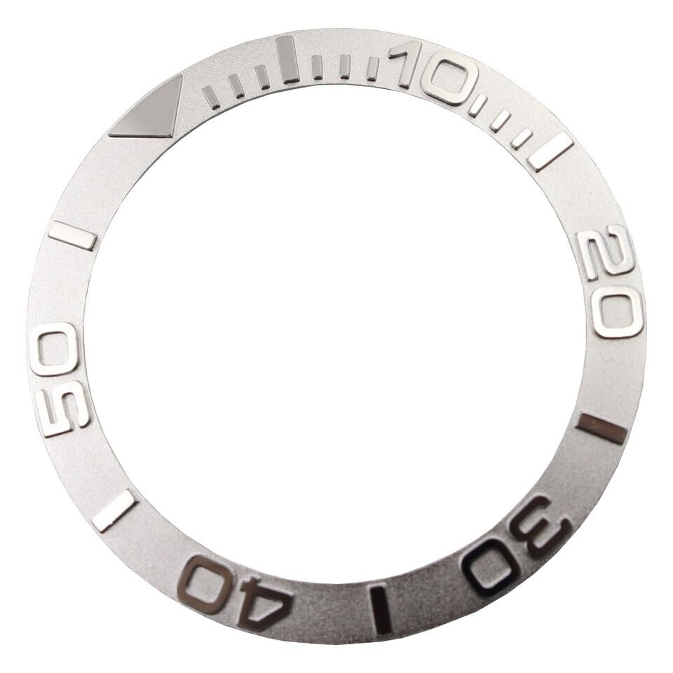 38 MM CERAMIC BEZEL INSERT Fit for SUB SAPAHIRE 16800 16610LN 16613 Silver