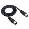 7 pin DIN lead/cable, male to male, wired straight-through, all pins connected view 2
