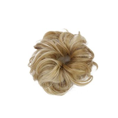 NULYLU Scrunchie Elastic Wave Curly Synthetic Hairpieces Hair Bun Extension for Women Long-term Use