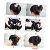 NULYLU Scrunchie Elastic Wave Curly Synthetic Hairpieces Hair Bun Extension for Women Long-term Use view 4