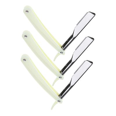 SKISUNO Beard Razor Holder for Men Barber Accessories Manual Shaver Beard Scissors Eyebrow Shavers Vintage Razor