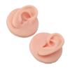 Dioche Fake Ears, Fake Body Parts Ear Model Soft Silicone High Simulation Human Ear Model Silicone Earrings for Piercing Practice and Jewelry Display Acupuncture Teaching Tool (Light view 3