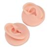 Dioche Fake Ears, Fake Body Parts Ear Model Soft Silicone High Simulation Human Ear Model Silicone Earrings for Piercing Practice and Jewelry Display Acupuncture Teaching Tool (Light view 4