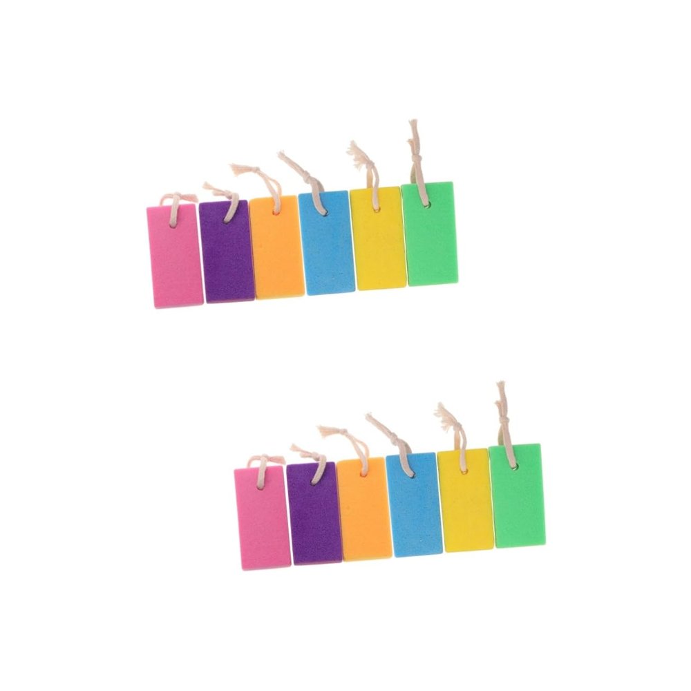 BIUDECO 2sets for Feet Foot Remover Exfoliator Bath Scrub Men Women 6pcs*2 Random Color