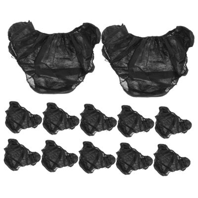 15pcs Disposable Non-woven Men's Underwear Briefs for Travel Hotel Spa Lightweight and Comfortable Emergency Underpants Black