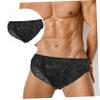 15pcs Disposable Non-woven Men's Underwear Briefs for Travel Hotel Spa Lightweight and Comfortable Emergency Underpants Black view 3
