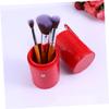 ADOCARN Travel Makeup Brush Holder Pu Leather Large Capacity Storage Bucket Makeup Brush Organizer Case for Cosmetics view 3