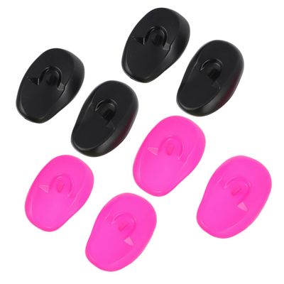 8 Pack Silicone Hair Dye Ear Covers Waterproof Adjustable