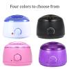 100W Smart Wax Melting Machine,Electric Non-Stick Candle Wax Melter Pot,Electric Wax Melter,500 ml Large Capacity,Equipped with Wax Beans and Wax Sticks,for Hair Removal and Wax Melting(Color:Purple) view 3