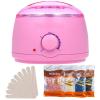 100W Smart Wax Melting Machine,Electric Non-Stick Candle Wax Melter Pot,Electric Wax Melter,500 ml Large Capacity,Equipped with Wax Beans and Wax Sticks,for Hair Removal and Wax Melting(Color:Pink) view 1